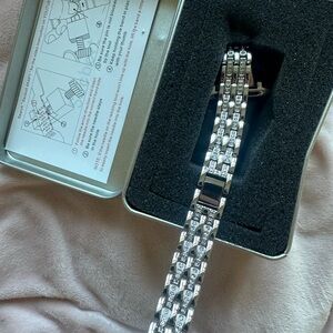 Silver Apple Watch Band